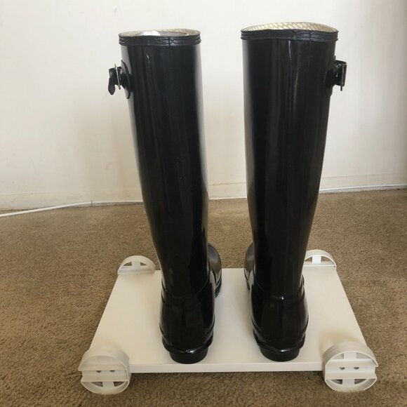 Hunter Original Tall Wellington Water Boots, Gloss Black, Size 39/8 US - Picture 5 of 5